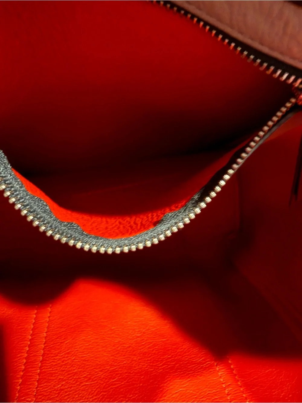 Marc Jacobs Stone Tote with Red Trim